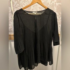 Pleione black blouse. Size large